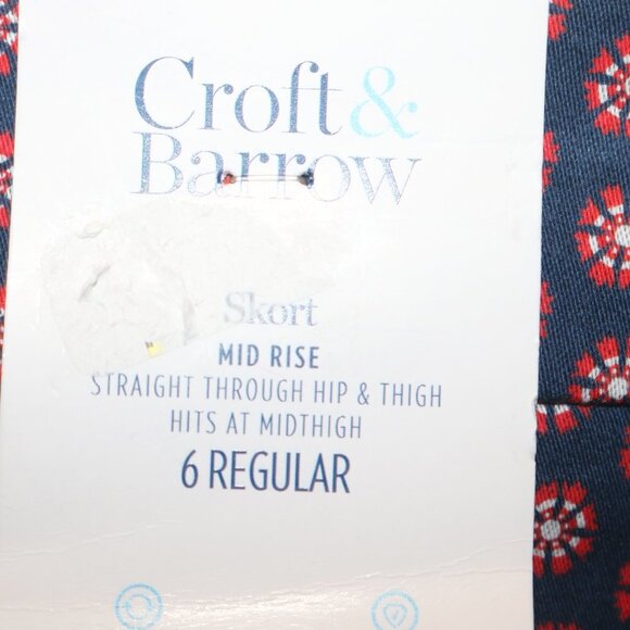 Croft & Barrow ladies woven skort size 6 regular NWT - Picture 5 of 5